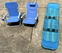 Beach, Lounge Chairs