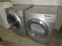 (2X) WHIRL POOL DUET FRONT LOAD WASHER & DRYER