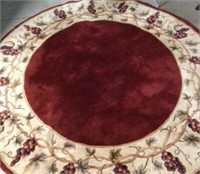 Round red rug Emerald Collection 7' 6" RM 81537