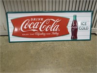 AWESOME DRINK COCA-COLA IN BOTTLES SIGN