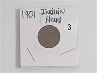1901 Indian Head Cent jhbx1003