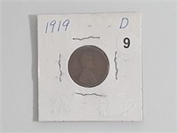 1919d Lincoln Head Cent jhbx1009
