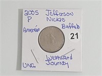 2005 Jefferson Buffalo Nickel jhbx1021