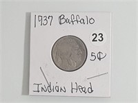 1937 Buffalo  Nickel jhbx1023