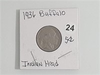 1936 Buffalo  Nickel jhbx1024
