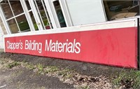 Clapper's Building Materials Metal Sign