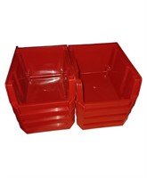 SET OF 6 SMALL SHELF STORAGE CONTAINERS