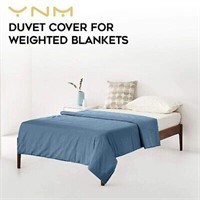 YNM DUVET COVER FOR WEIGHTED BLANKET BLUE GREY