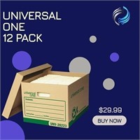 UNIVERSAL ONE 12 PACK OF BANKERS BOXES