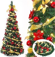 Decoway 6 Ft Pre Lit Pre Decorated Christmas Tree