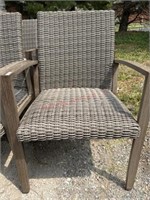 Whicker outdoor arm chair