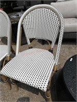 2 outdoor woven chairs