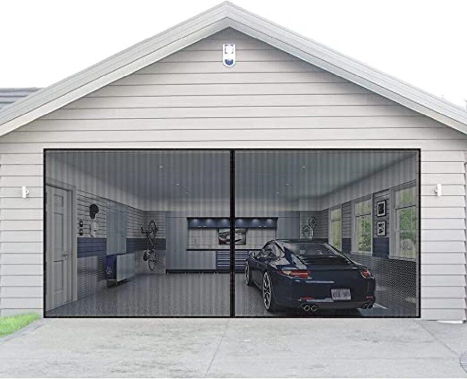 AURELIO TECH Magnetic Garage Door Screen for 2 Car