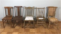 OLDER CHAIRS LOT