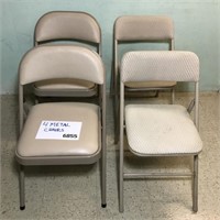 4 METAL FOLDING CHAIRS