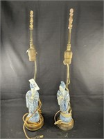 Pair of Asian Porcelain Lamps