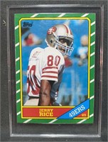 1986 Topps Jerry Rice Rookie Card San Francisco