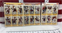 1993 GameDay Redskins Cards 3 Sheet Set McDonalds