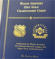 Wayne Gretzky 22KT Gold Championship Cards