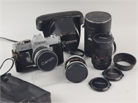 Canon FT Camera, with Canon, Vivitar Lens