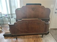 Antique Walnut Double Bed