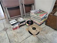 33’s & 45 Vinyl Records, DVDs, Music CD’s