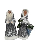 Beyers Choice Silver Father Christmas & Mrs. Claus