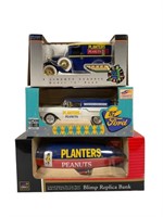 3 Planters Peanuts Vehicle Banks