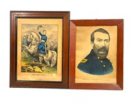 2 Currier & Ives Military Lithographs