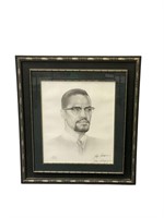 Signed & Numbered Malcolm X Print