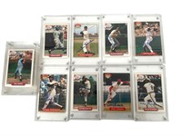 9 Autographed Baseball Cards
