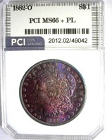 1882-O Morgan PCI MS-66+ PL Gorgeous Color