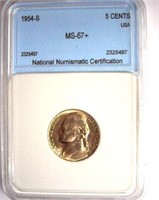 1954-S Nickel NNC MS-67+