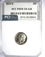 1972-S Dime PCI PR-70 DCAM LISTS FOR $8750