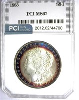 1883 Morgan PCI MS-67 Vibrant Rim Color