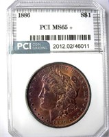 1886 Morgan PCI MS-65+ Excellent Toning