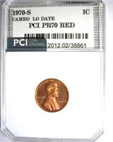 1970-S Lg Date Cent PCI PR-70 RD CAMEO