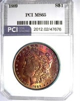 1889 Morgan PCI MS-65 Amazing Color