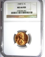 1949-S Cent NGC MS-66 RD