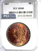 1887 Morgan PCI MS-66 Gorgeous Color