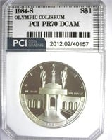 1984-S S$1 Coliseum PCI PR-70 DCAM $175 GUIDE