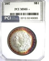 1887 Morgan PCI MS-65+ Fantastic Rim Color