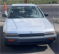 1987 HONDA CAR     STARTS AND RUNS-as is