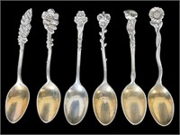 Reed & Barton Sterling Floral Coffee Spoons