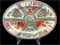 Vintage Famille Rose Japanese Import Platter