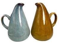 2 Russel Wright For Oneida Pottery Pitchers