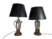 Two Vintage Artisan Lamps