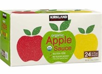 24-Pk Kirkland Signature Organic Applesauce, 3.17