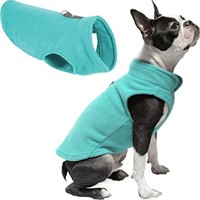 Fleece Dog Vest, Turquoise Small
