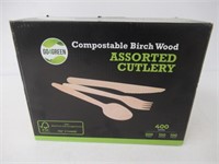 GO4GREEN Assorted Cutlery, 400pc, 200 Forks, 100